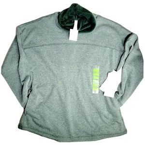 Reebok Womens Fleece Pile Lined Cowl Neck Sweatshirt Size L $58 Brand New w Tags
